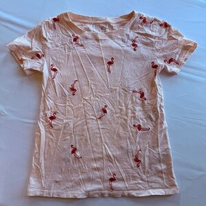 J.Crew Embroidered Flamingo T-Shirt – Size XS